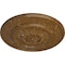 Ekena Millwork Floral Ceiling Medallion, Hand-Painted Smokey Topaz Crackle, 23 1/2"OD x 2 3/4"P CM23FLSTC - alternate 2